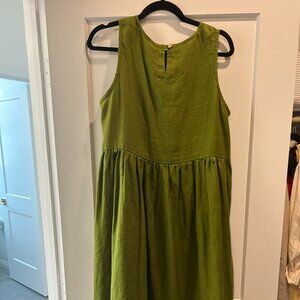 Moss Green Valley Dress